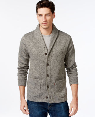 Levi's Men's Rand Shawl-Collar Cardigan Green Size Medium