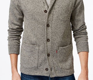 Levi's Men's Rand Shawl-Collar Cardigan Green Size Medium