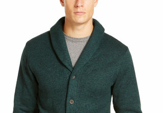 Levi's Men's Rand Shawl-Collar Cardigan Green Size Small
