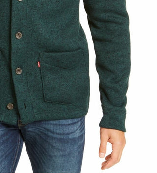 Levi's Men's Rand Shawl-Collar Cardigan Green Size Small