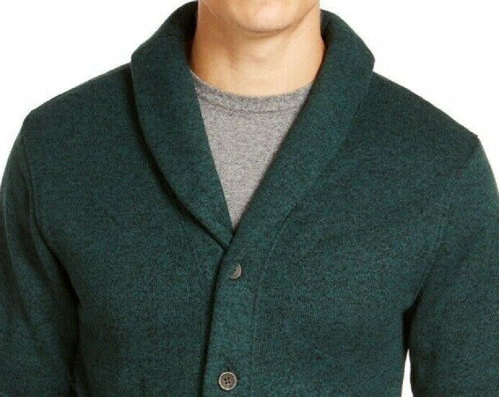 Levi's Men's Rand Shawl-Collar Cardigan Green Size 2 Extra Large