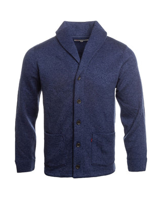 Levi's Men's Rand Shawl-Collar Cardigan Navy Size 2 Extra Large