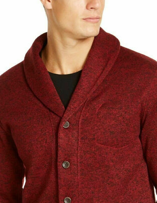 Levi's Men's Rand Shawl-Collar Cardigan Red Size 2 Extra Large