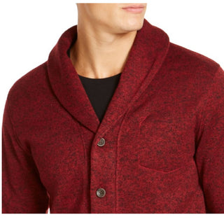 Levi's Men's Rand Shawl-Collar Cardigan Red Size Medium