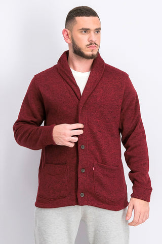 Levi's Men's Rand Shawl-Collar Cardigan Red Size Small
