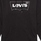 Levi's Men's Burndlen Fleece Logo Hoodie Black Size X-Large