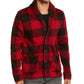 Levi's Men's Trouss Regular-Fit Buffalo Plaid Cardigan Red Size XX Large