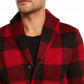 Levi's Men's Trouss Regular-Fit Buffalo Plaid Cardigan Red Size XX Large
