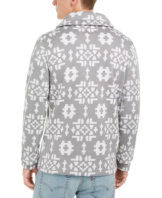 Levi's Men's Patterned Shawl Collar Sweater White Size Large