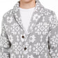 Levi's Men's Patterned Shawl Collar Sweater White Size Large