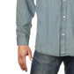 Levi's Men's Matthew New Western Denim Shirt Blue Size Small