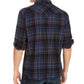 Levi's Men's Curran Regular-Fit Plaid Shirt Blue Size Large