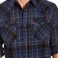Levi's Men's Curran Regular-Fit Plaid Shirt Blue Size Small