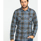 Levi's Men's Crance Plaid Flannel Shirt Blue Size Extra Large