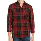 Levi's Men's Booth Regular-Fit Plaid Flannel Shirt Red Size 2 Extra Large