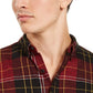 Levi's Men's Booth Regular-Fit Plaid Flannel Shirt Red Size 2 Extra Large