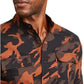 Levi's Men's Newski Camouflage Shirt Orange/Grey Size Large