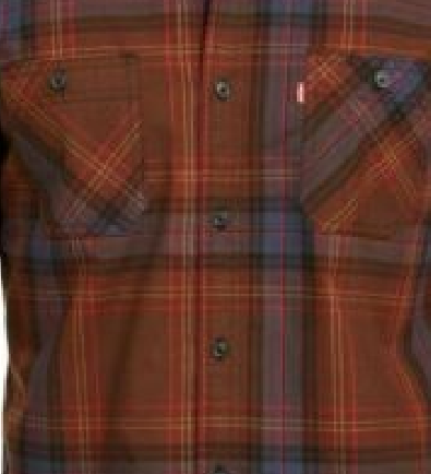 Levi's Men's Malden Plaid Shirt Brown Size X-Large
