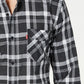 Levi's Men's Reese Plaid Shirt Caviar Size 2 Extra Large