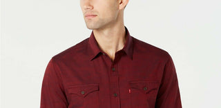 Levi's Men's Darrow Shirt Red Size Large