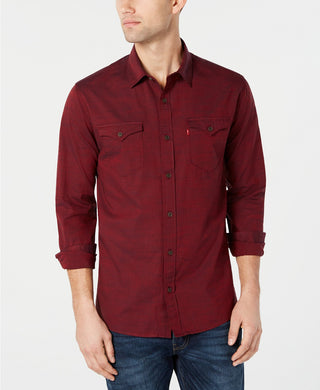 Levi's Men's Darrow Denim Shirt  Wine Size Extra Large