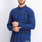 Levi's Men's Alban Plaid Flannel Shirt Blue Size Small
