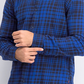 Levi's Men's Alban Plaid Flannel Shirt Blue Size Small