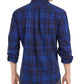 Levi's Men's Alban Plaid Flannel Shirt Navy Size Large