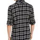 Levi's Men's Stoney Regular Fit Plaid Flannel Shirt Grey Size Large