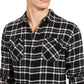 Levi's Men's Stoney Regular Fit Plaid Flannel Shirt Grey Size Large