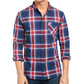 Levi's Men's Large Plaid Button-Down Shirt Blue Size XX-Large
