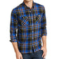 Levi's Men's Dual Pocket Plaid Flannel Shirt Blue Size XX Large