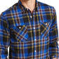 Levi's Men's Dual Pocket Plaid Flannel Shirt Blue Size XX Large