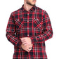 Levi's Men's Dual Pocket Plaid Flannel Shirt Red Size Extra Large
