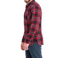 Levi's Men's Dual Pocket Plaid Flannel Shirt Red Size Extra Large