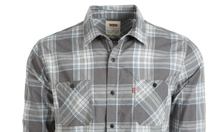 Levi's Men's Remick Plaid Shirt Gray Size XX-Large