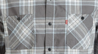 Levi's Men's Remick Plaid Shirt Gray Size XX-Large