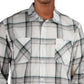 Levi's Men's Rosa Plaid Collared Button-Down Shirt White Size 2 Extra Large