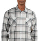 Levi's Men's Rosa Plaid Collared Button-Down Shirt White Size X-Large