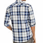 Levi's Men's Clemente Regular-Fit Plaid Shirt White 2 Extra Large