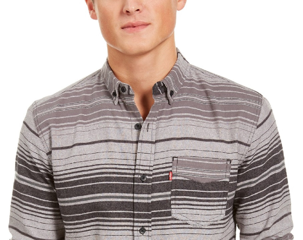 Levi's Men's  Avalon Striped Flannel Shirt Size 2 Extra Large