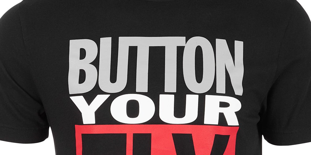 Levi's Men's Button Your Fly T-Shirt Black Size Large