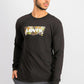 Levi's Men's Long-Sleeve Camo Logo T-Shirt Black Size XX-Large