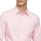 Calvin Klein Men's Slim-Fit Stretch Solid Shirt Pink Size Medium