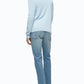 Calvin Klein Men's Merino V-Neck Sweater Blue Size Large