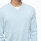 Calvin Klein Men's Merino V-Neck Sweater Blue Size Large