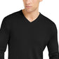Calvin Klein Men's Cotton-Blend V-Neck Sweater Blue Size Small