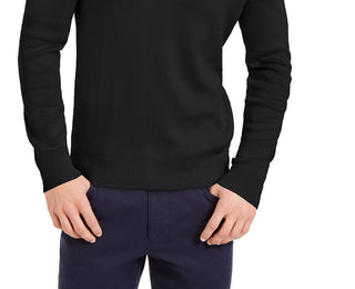 Calvin Klein Men's Cotton-Blend V-Neck Sweater Blue Size Small