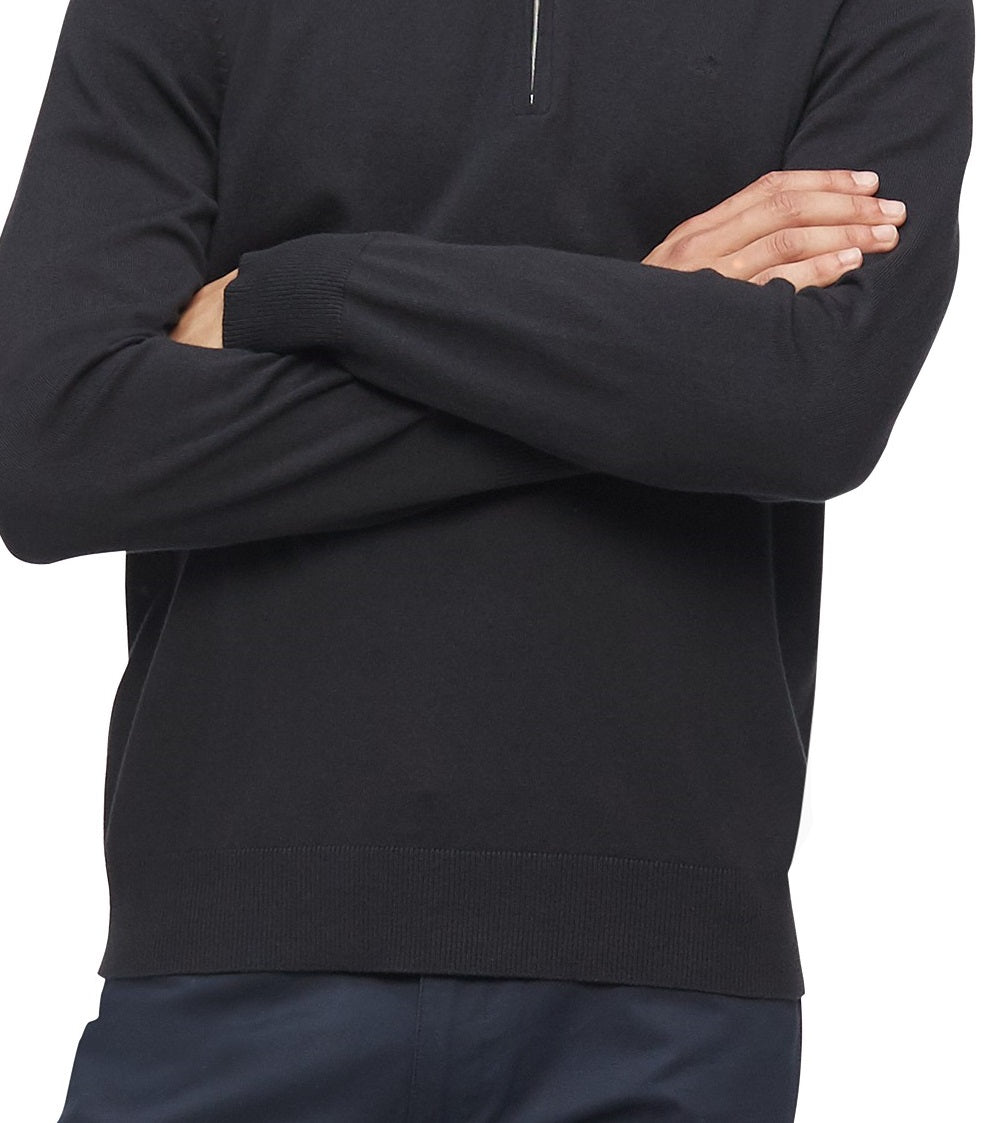 Calvin Klein Men's 1/4-Zip Sweater Charcoal Size Small