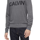 Calvin Klein Men's Logo Sweater Grey Size X-Large